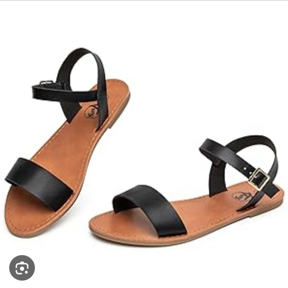 WELLS COMFORT WOMEN'S BLACK SANDALS SIZE 7
